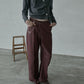 Asymmetry Leather Pants