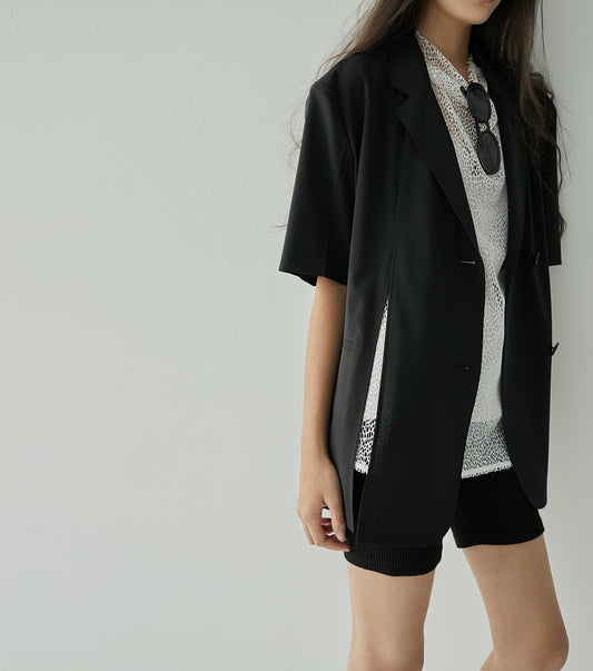 Split Blazer Shirt