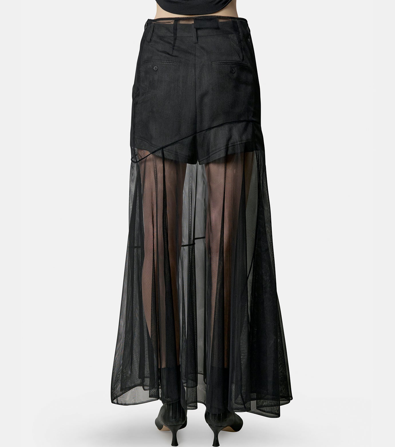 Sheer Bias Cut Skirt