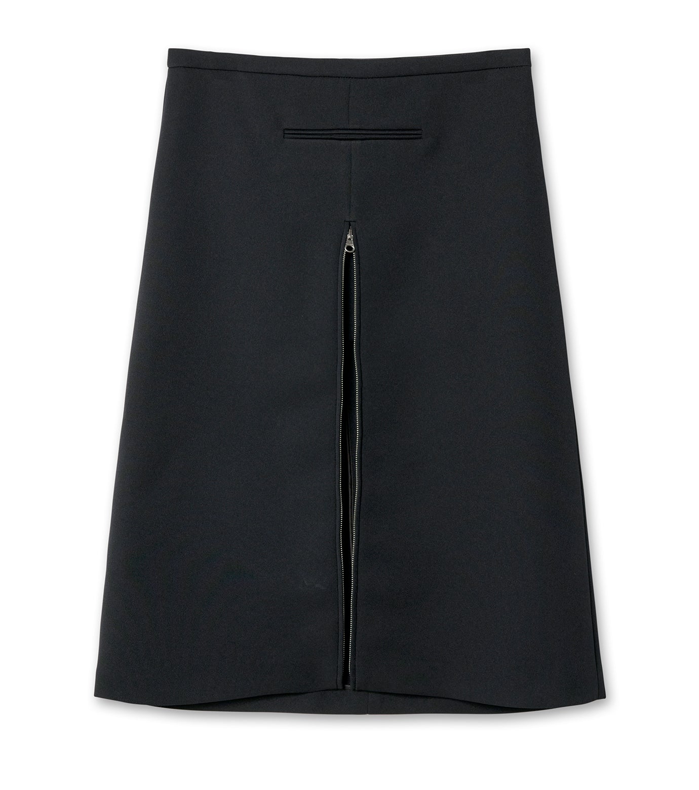 Tailored Zipped Twill Skirt