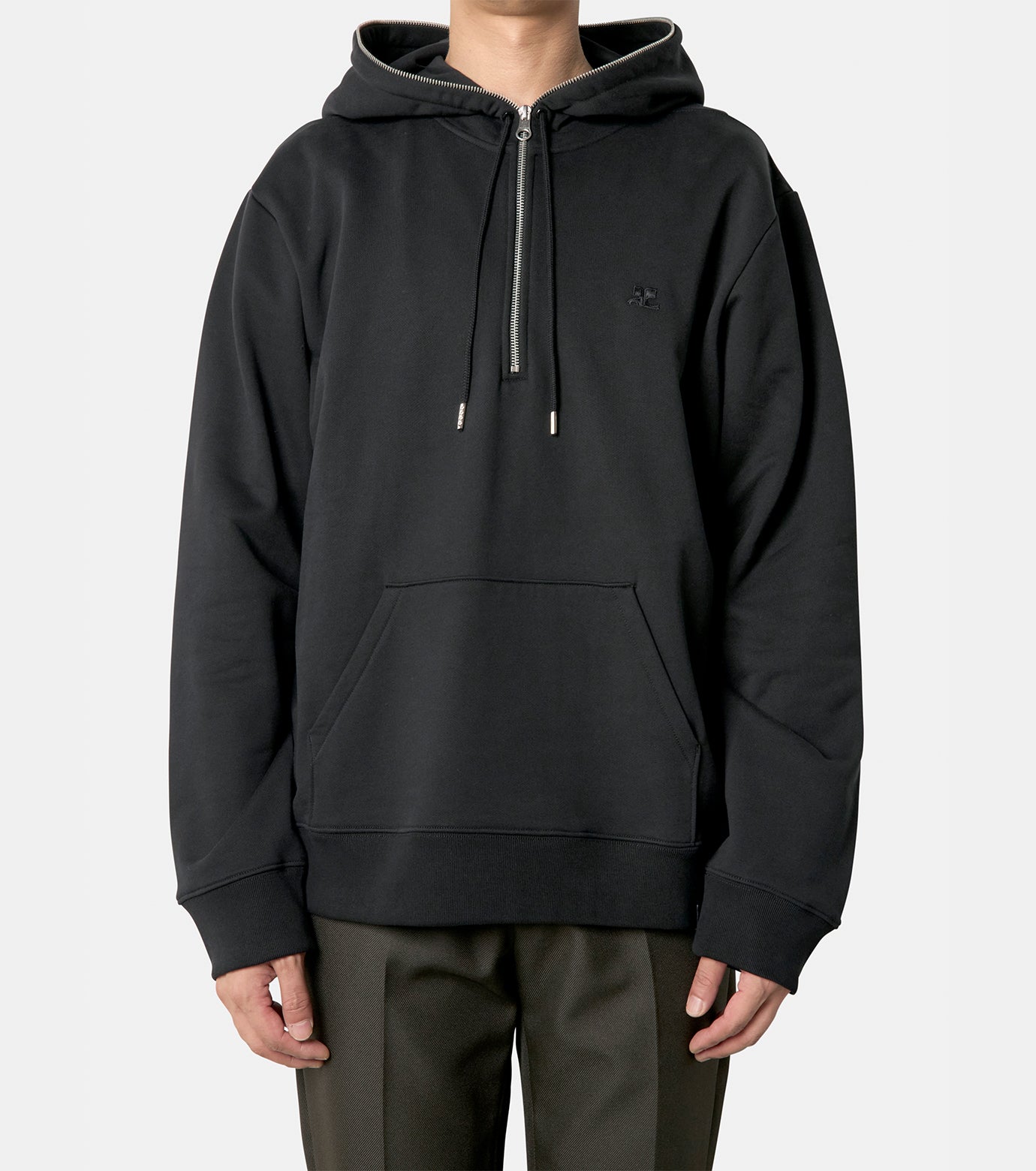 ZIPPED FLEECE HOODIE