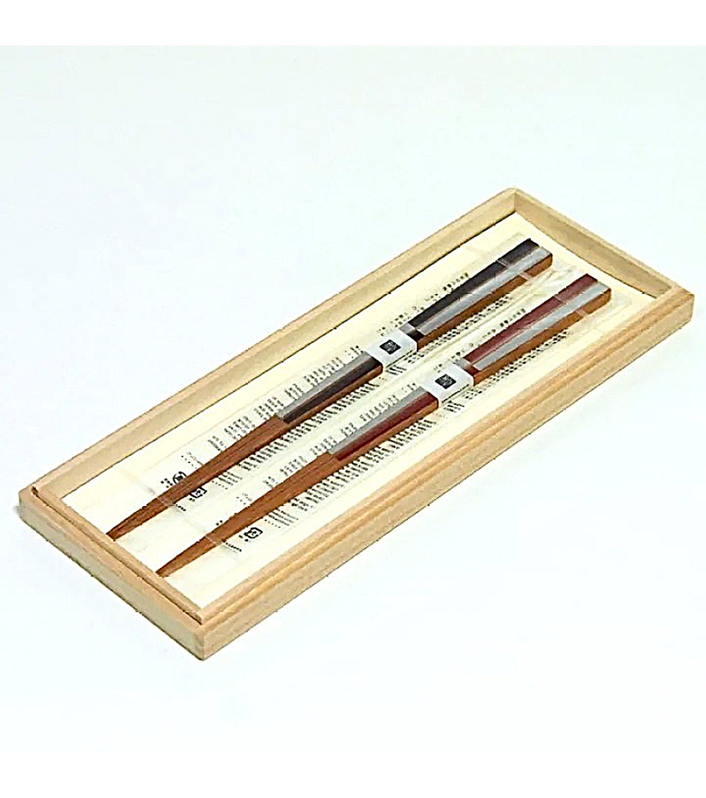 Silver Checkered Pattern Chopsticks