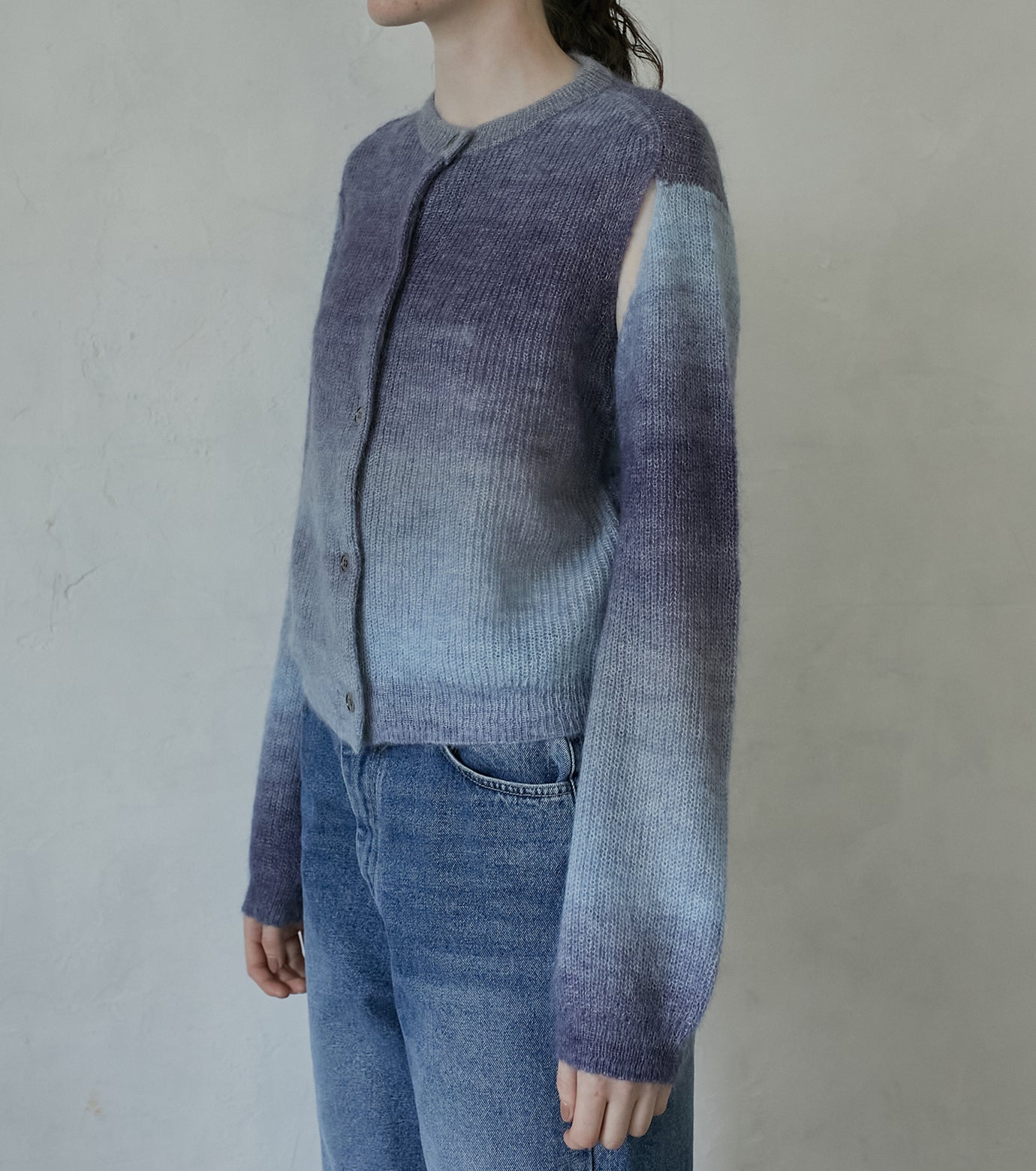 Gradation Mohair Cardigan