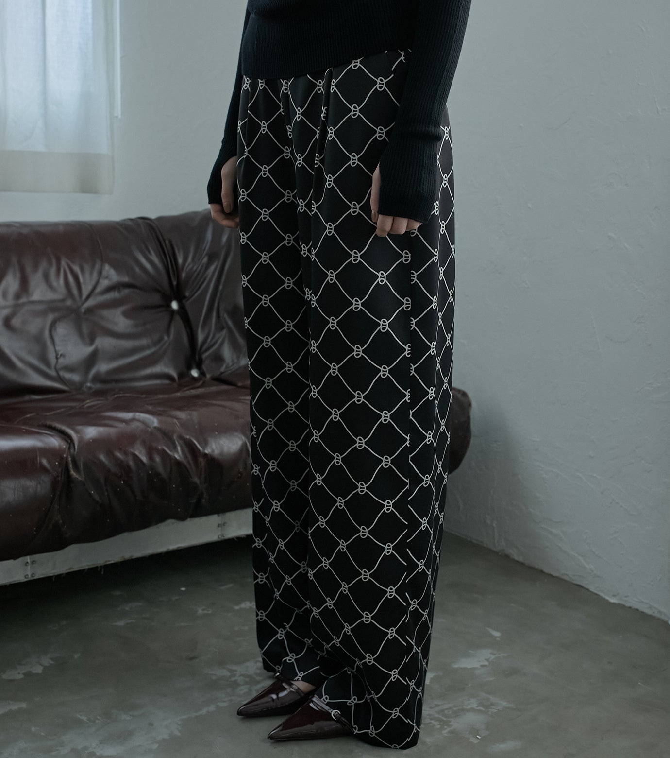 Geomtric Print Pants