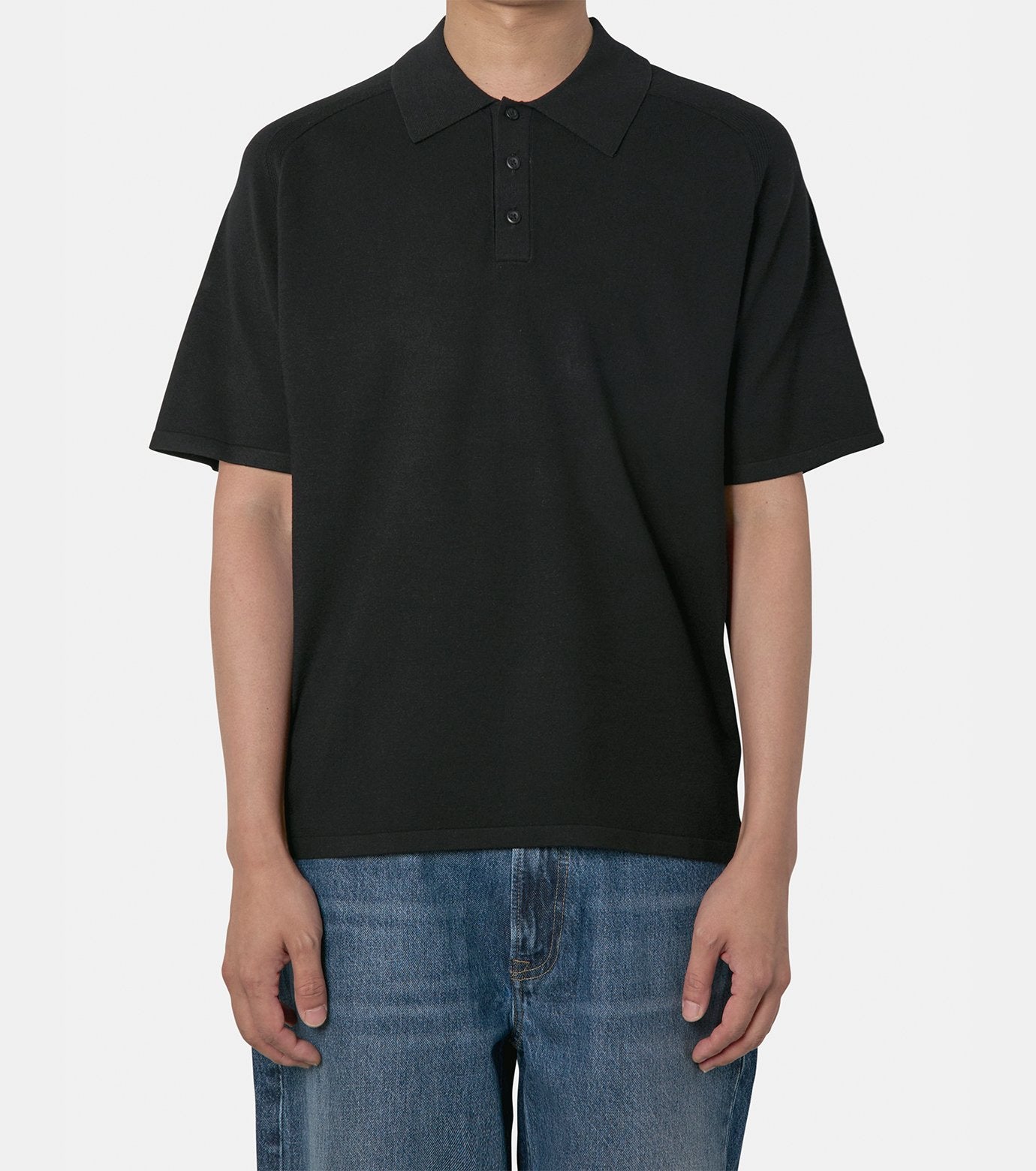 SS SNOWY TECH KNIT SWEATER POLO 14GG
