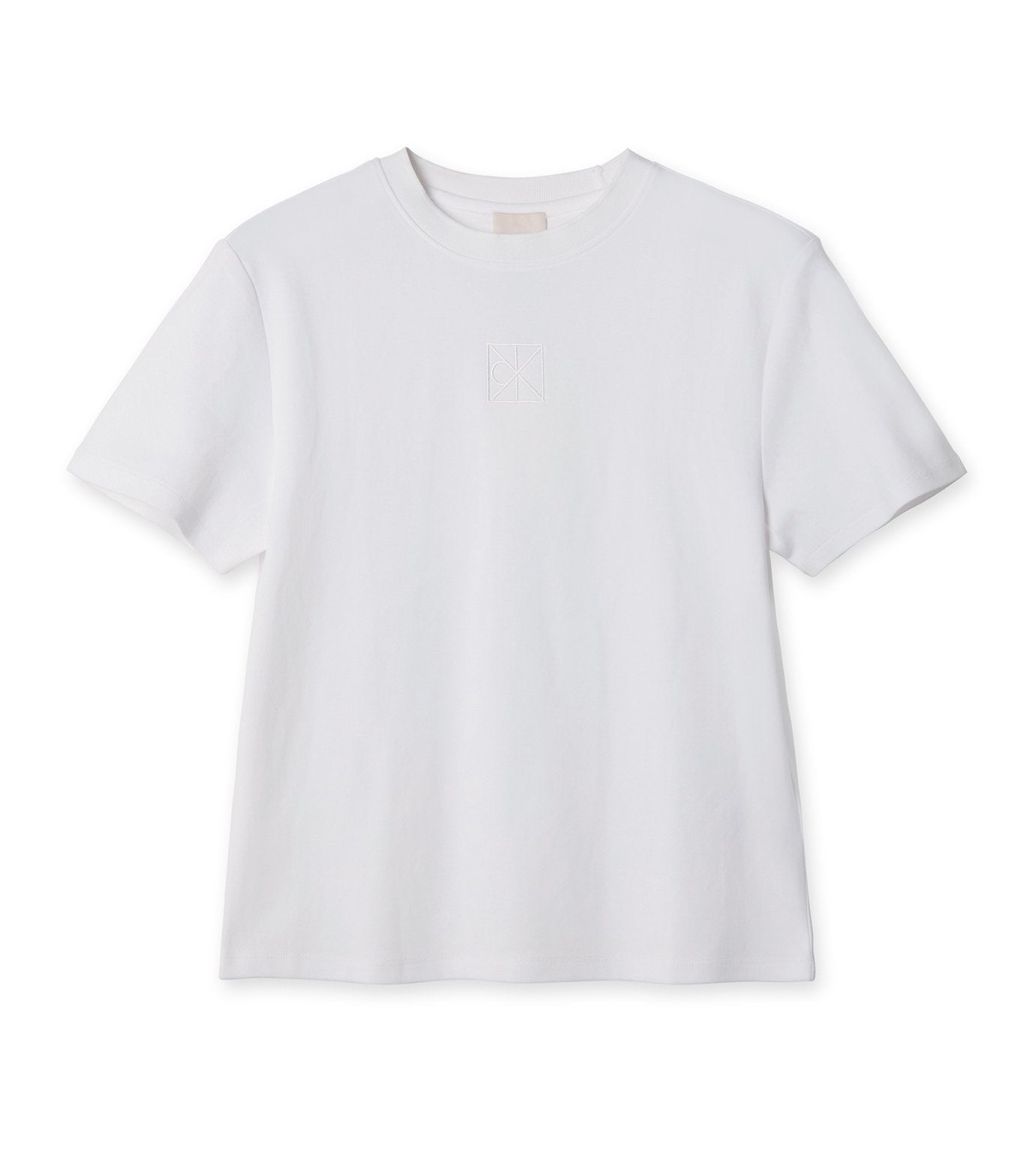 SS LUX PIMA EMBLEM MOCK NK RELAXED T