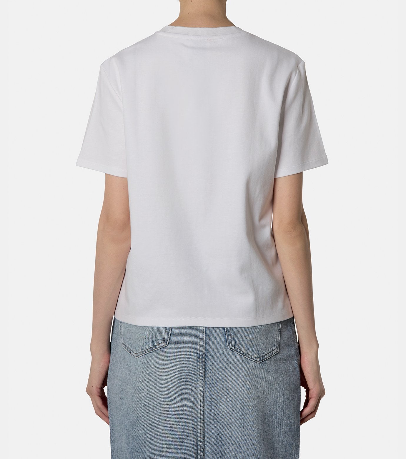 SS LUX PIMA EMBLEM MOCK NK RELAXED T