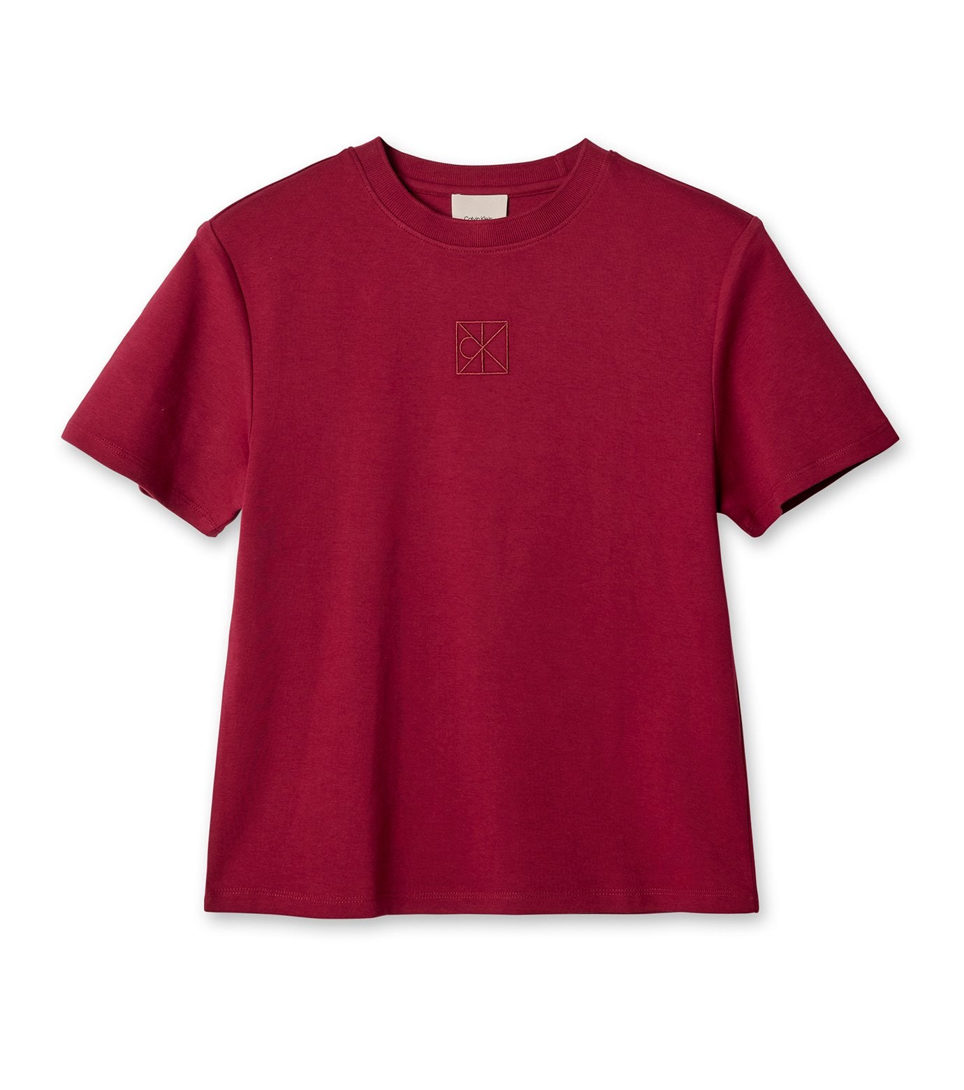 SS LUX PIMA EMBLEM MOCK NK RELAXED T
