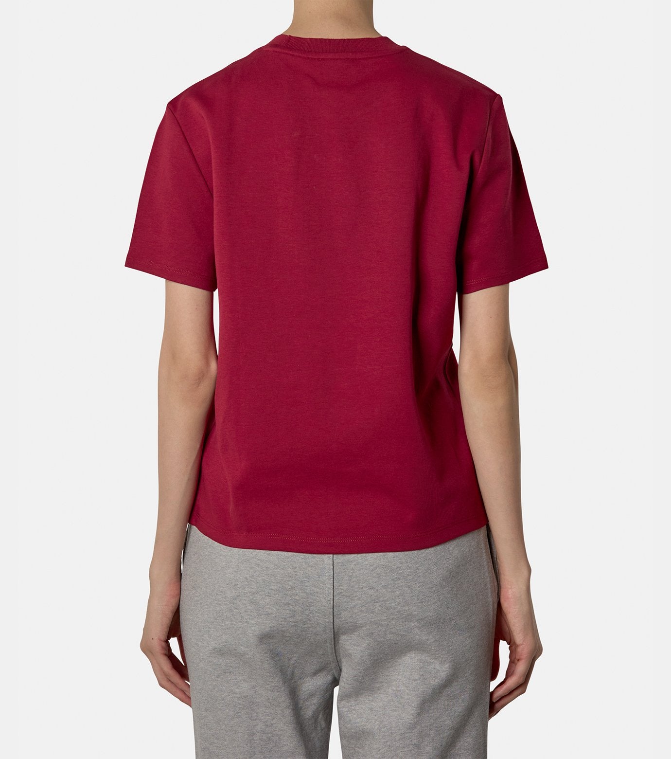 SS LUX PIMA EMBLEM MOCK NK RELAXED T