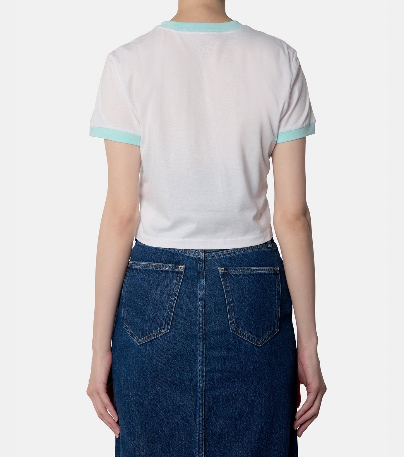 SS DRAPEY JERSEY CROP TEE
