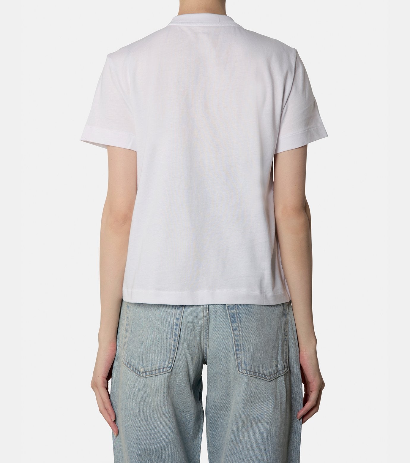 SS FLOCKED LOGO CREWNECK TEE