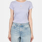 WOVEN LABEL 2X2 BABY RIB BABY TEE