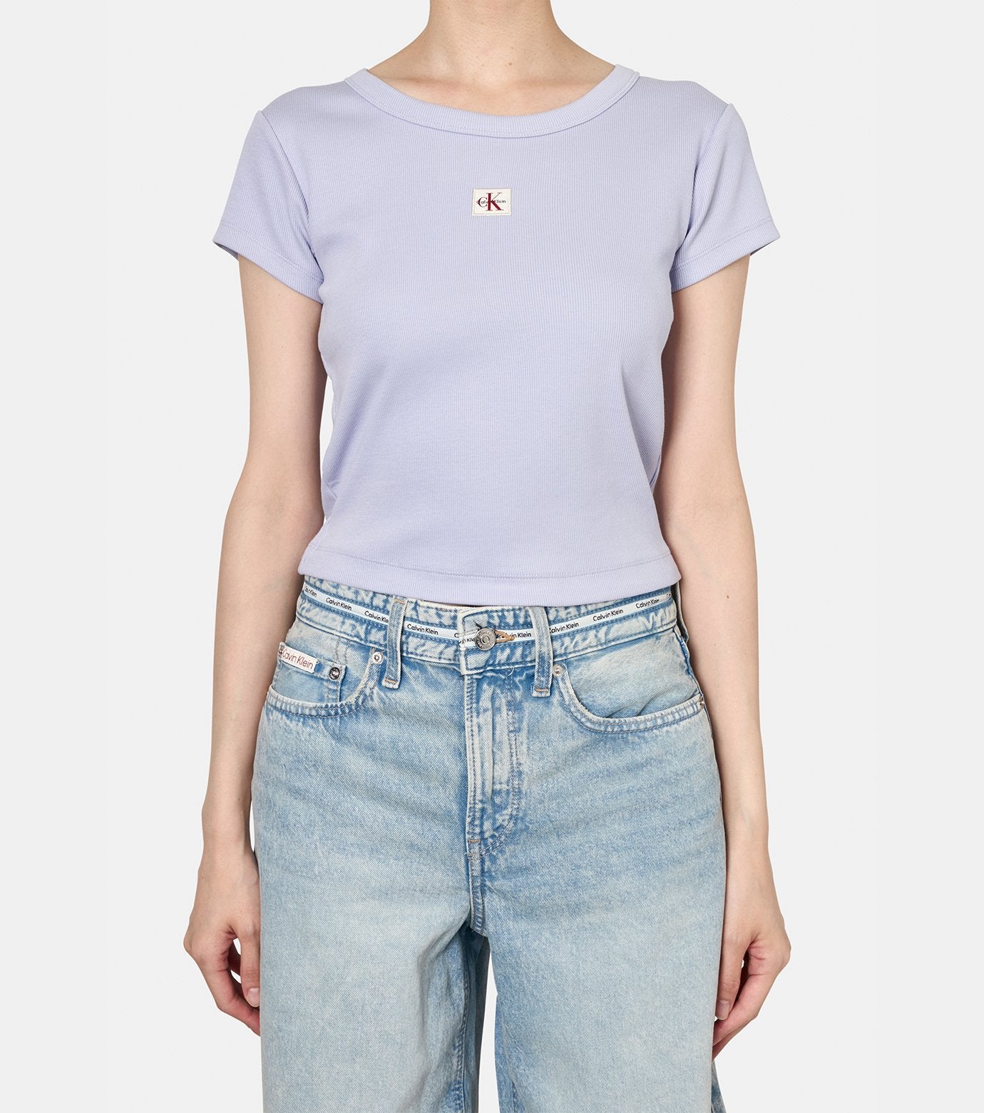 WOVEN LABEL 2X2 BABY RIB BABY TEE