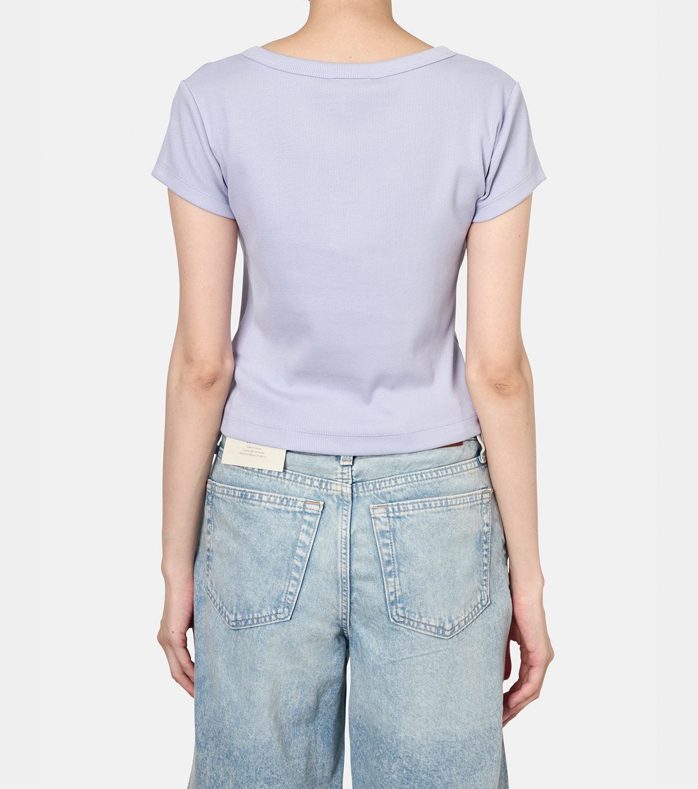 WOVEN LABEL 2X2 BABY RIB BABY TEE