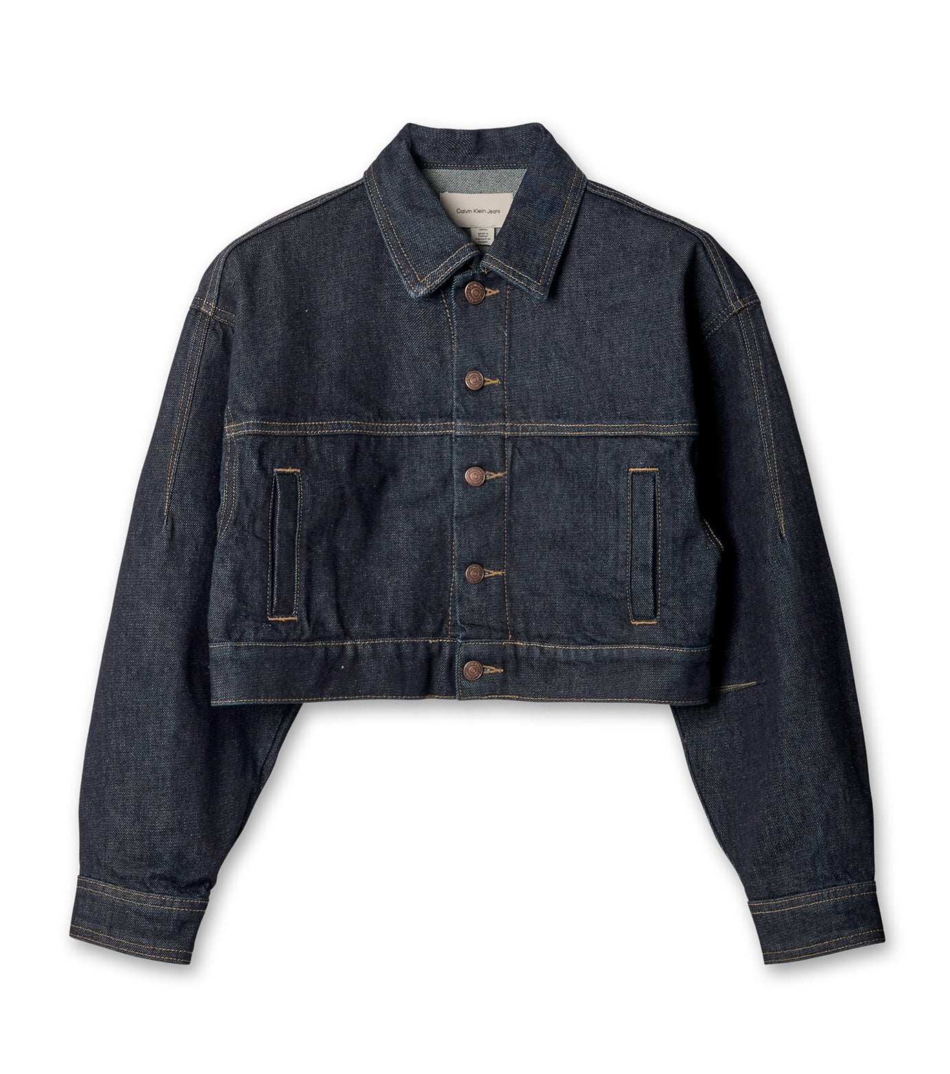 ARTICULATED DENIM JACKET RESIN RINSE