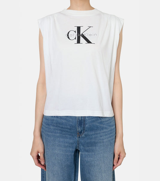 SL MONOLOGO PLEATED SHOULDER CREW T