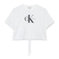 SS MONOLOGO CROPPED TIE TEE