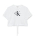 SS MONOLOGO CROPPED TIE TEE