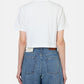 SS MONOLOGO CROPPED TIE TEE