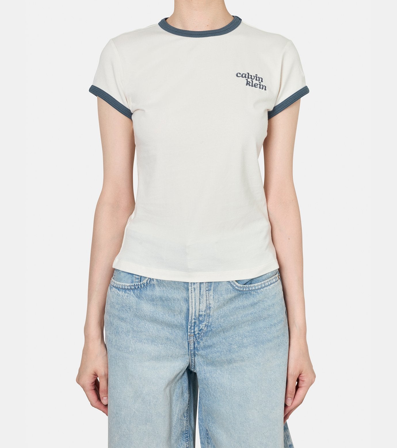SS SLIM LOGO RINGER TEE