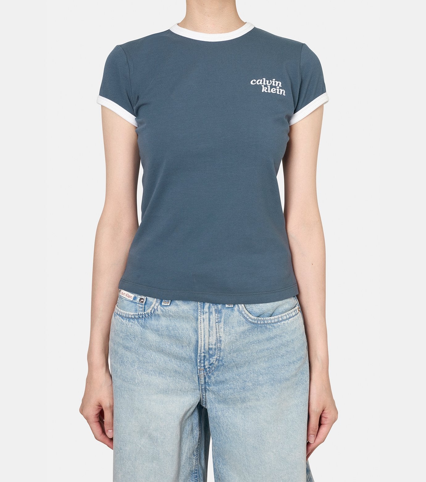 SS SLIM LOGO RINGER TEE