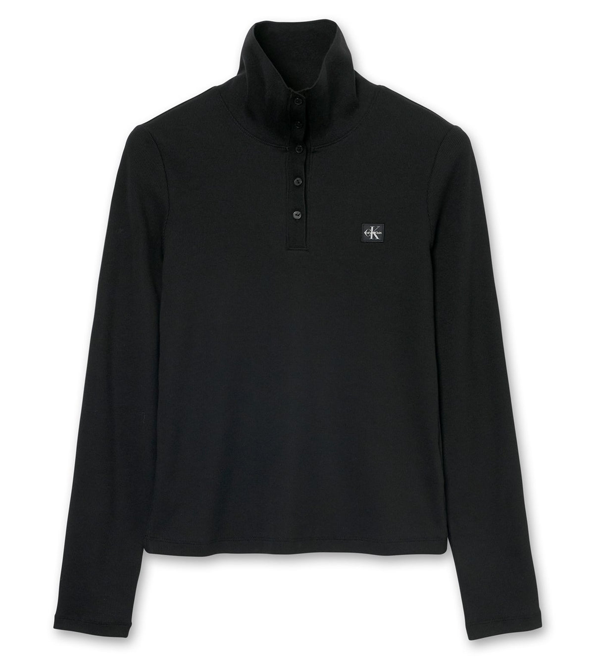 LS WVN LABEL TNECK HENLEY