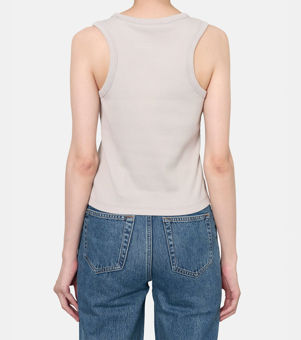 SL WOVEN LABEL TANK - WASHED