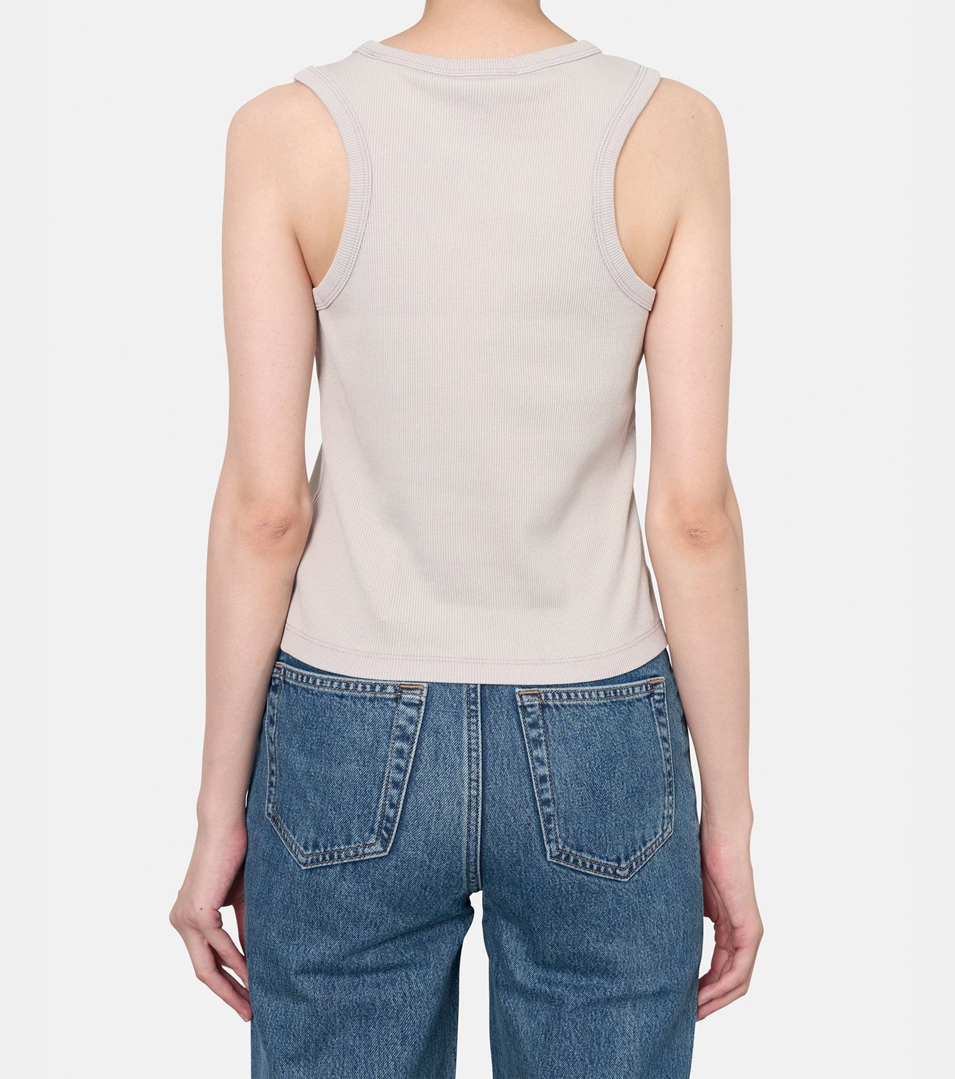 SL WOVEN LABEL TANK - WASHED