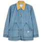CONTRAST COLLAR CHORE COAT