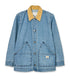 CONTRAST COLLAR CHORE COAT
