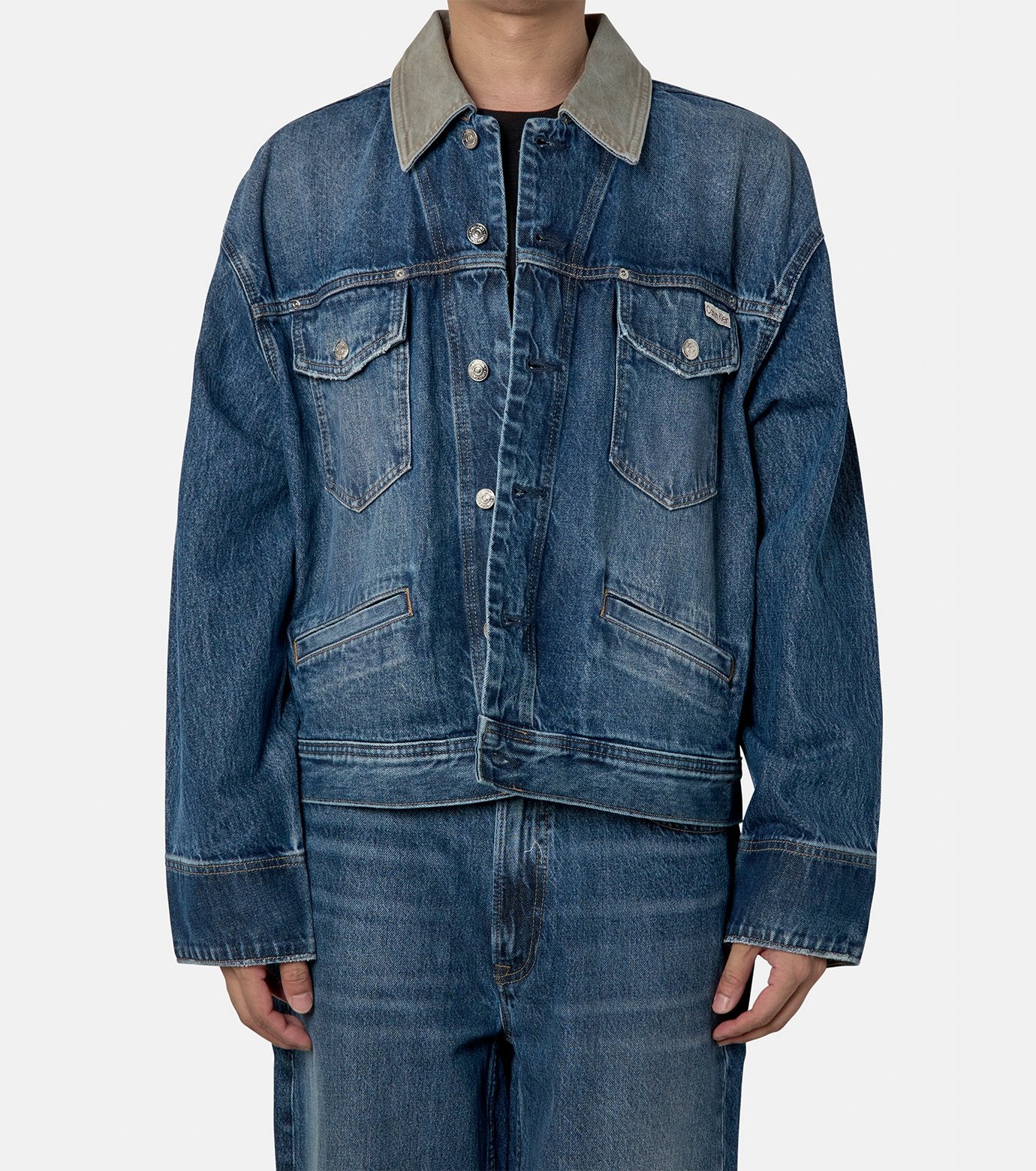 80S ICON FADED CK BLUE TRUCKER