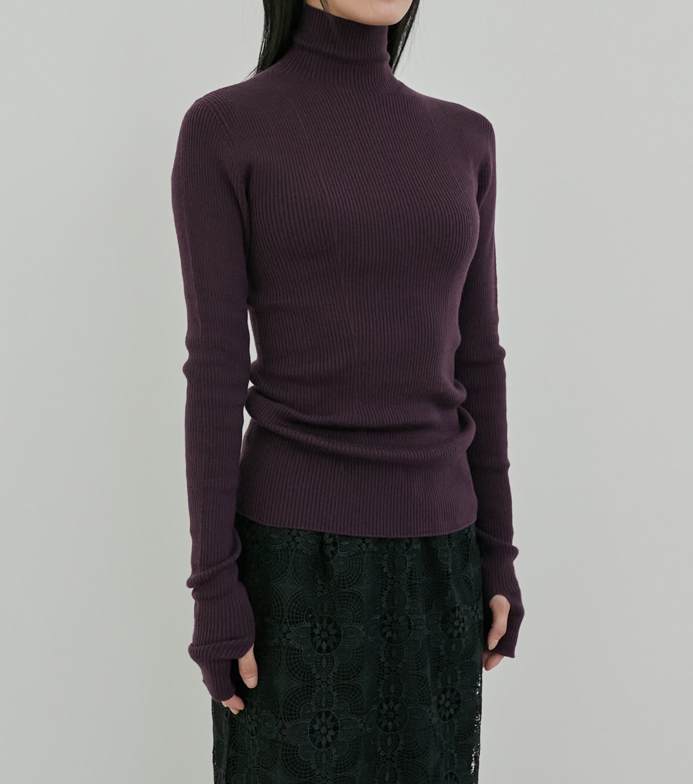 Wholegarment Turtle Knit