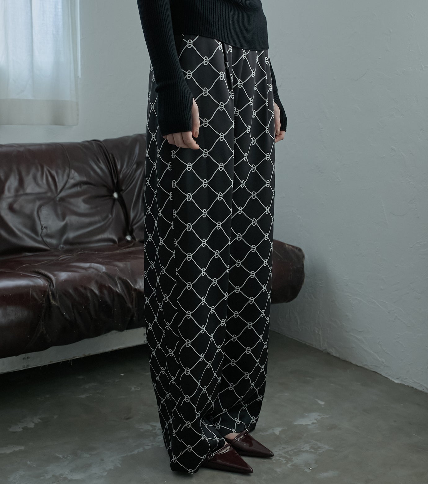 Geomtric Print Pants