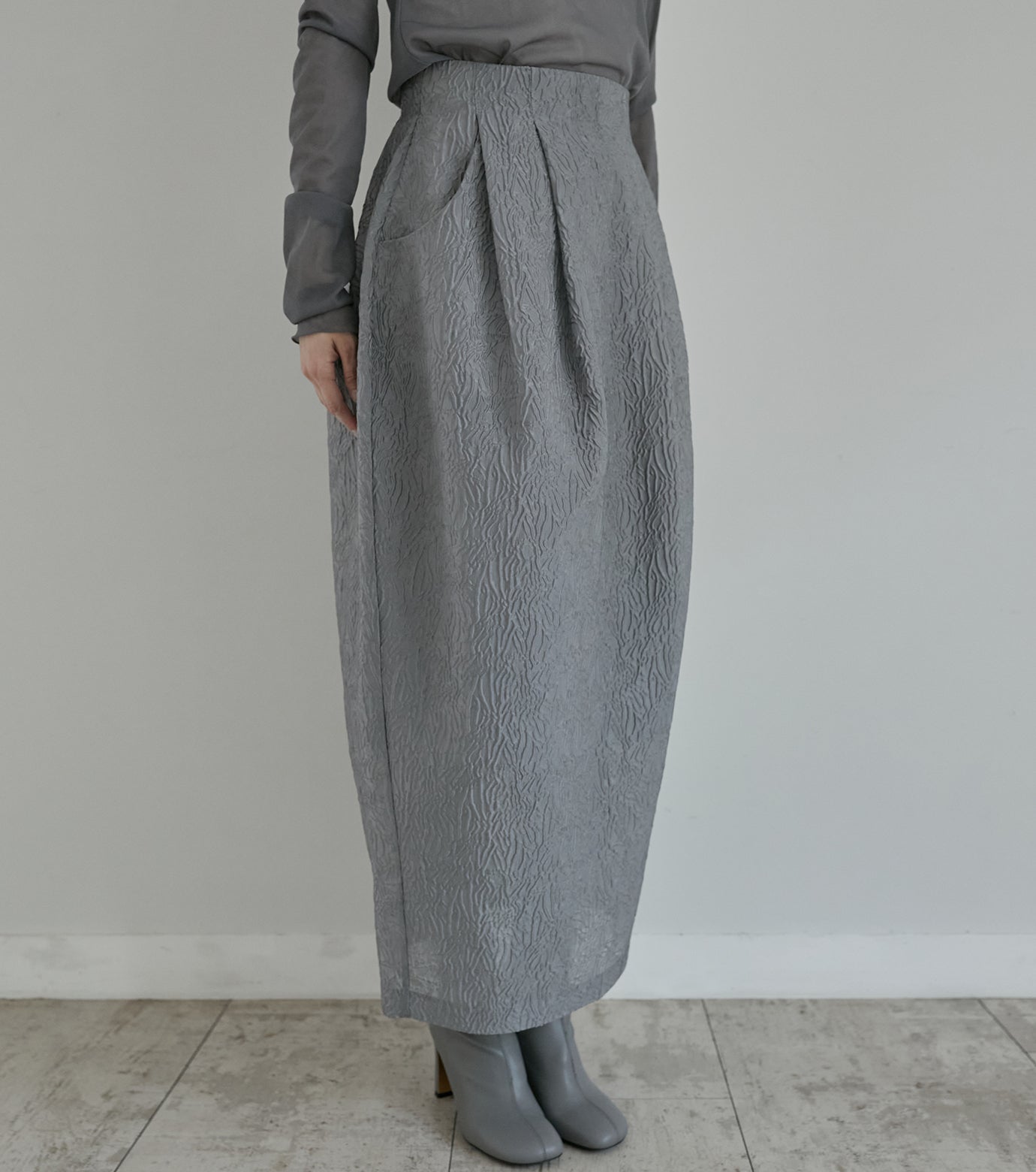 High-Waisted Cocoon Skirt