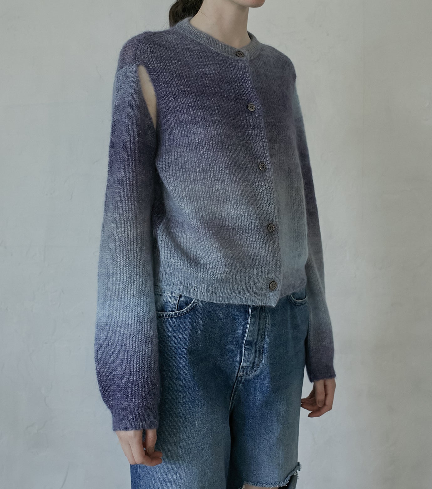 Gradation Mohair Cardigan