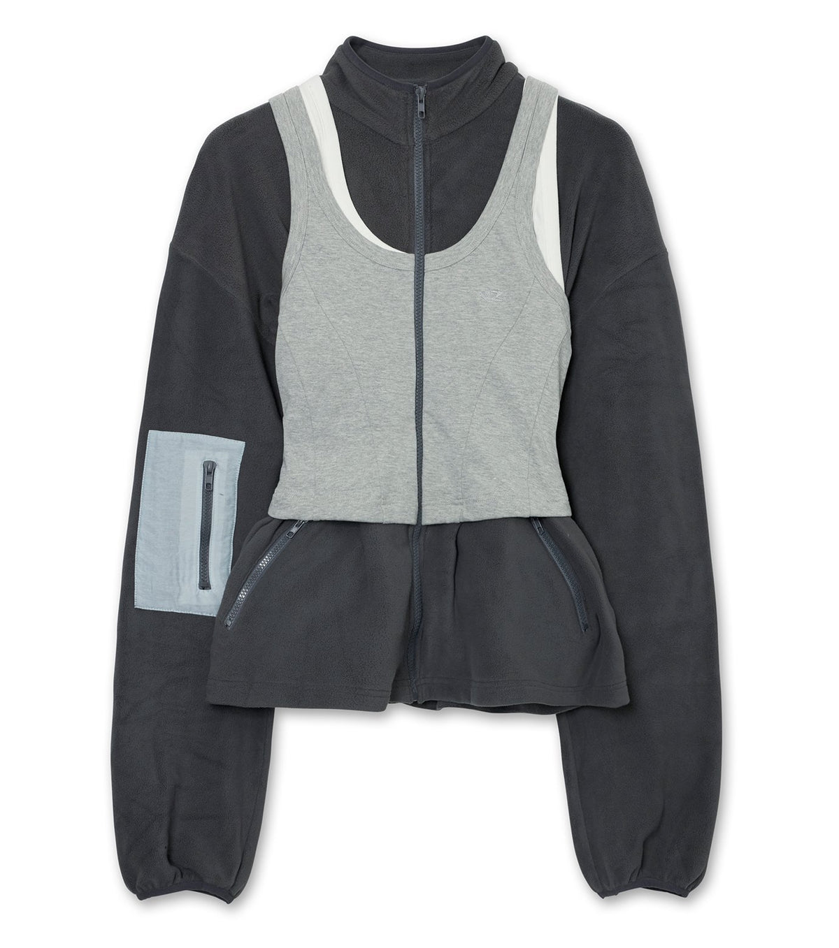 Tank Top Zip Hoodie