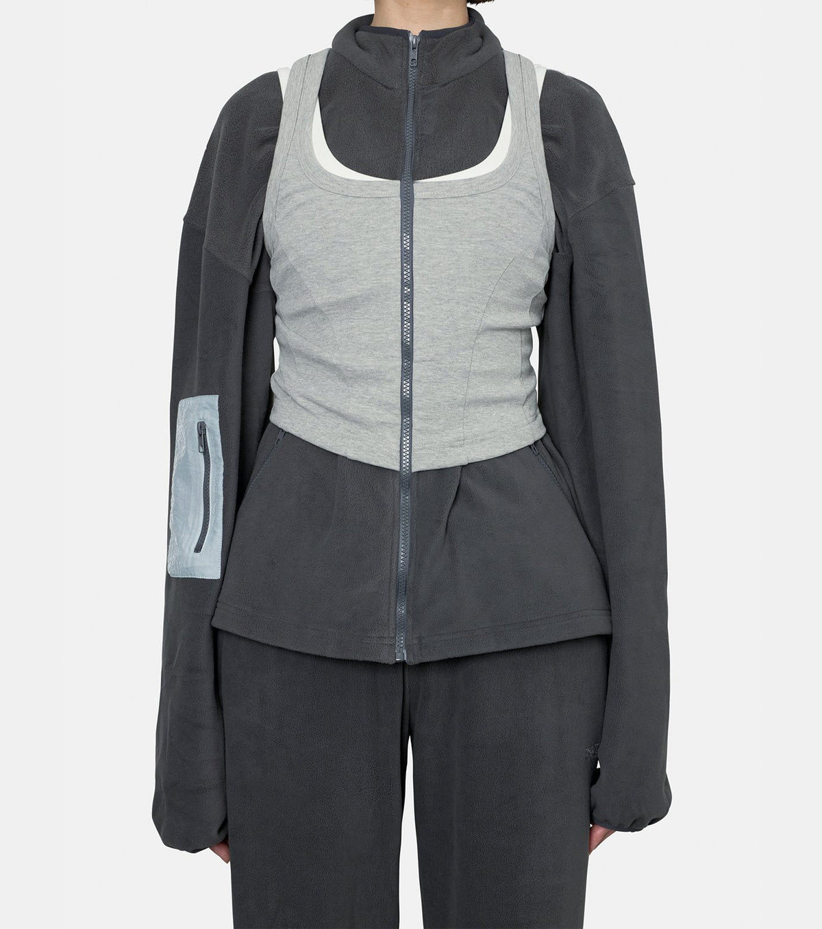 Tank Top Zip Hoodie