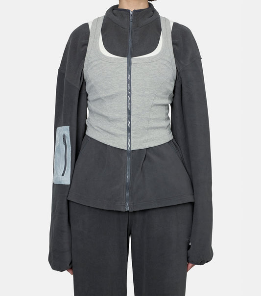 Tank Top Zip Hoodie
