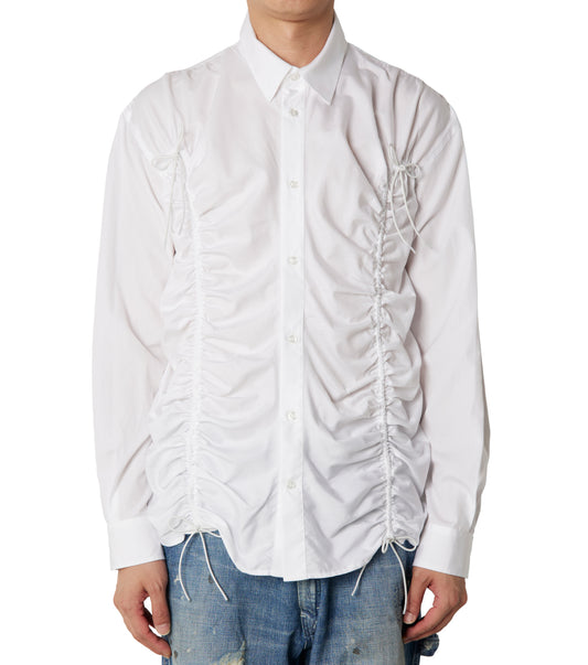 CLASSIC FIT SHIRT W/ RUCHING