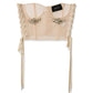 Short Lace Up Corset w/Emb