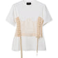 Boxy T-shirt w/Corset Detail