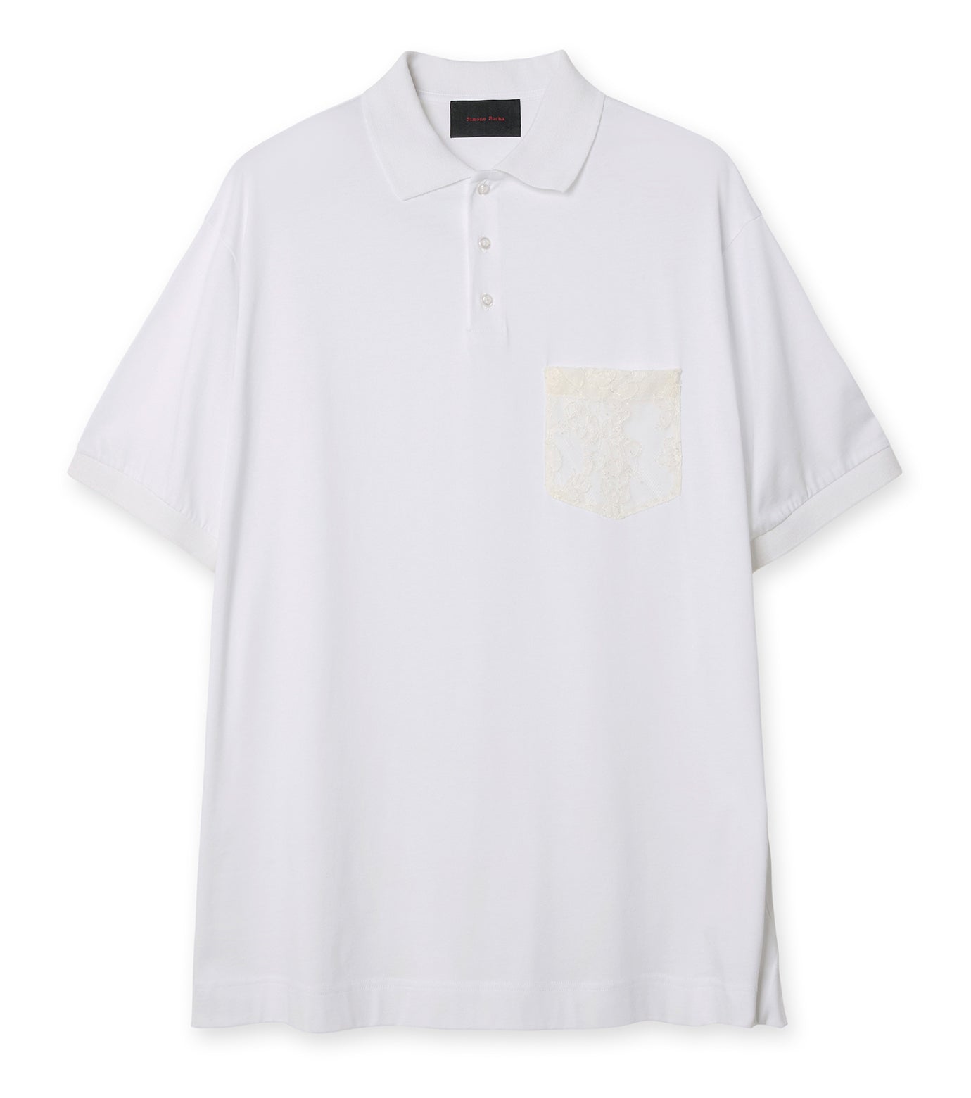 LACE POCKET POLO SHIRT