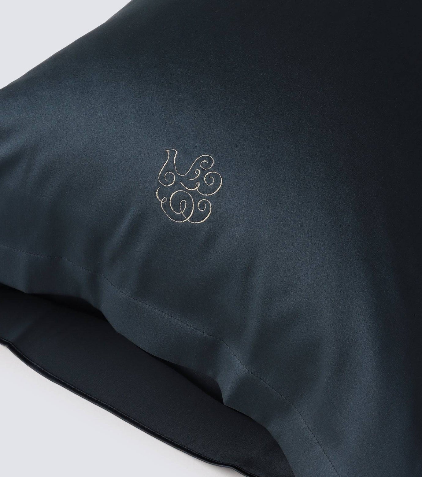 Silk Pillow Case Elegant Navy