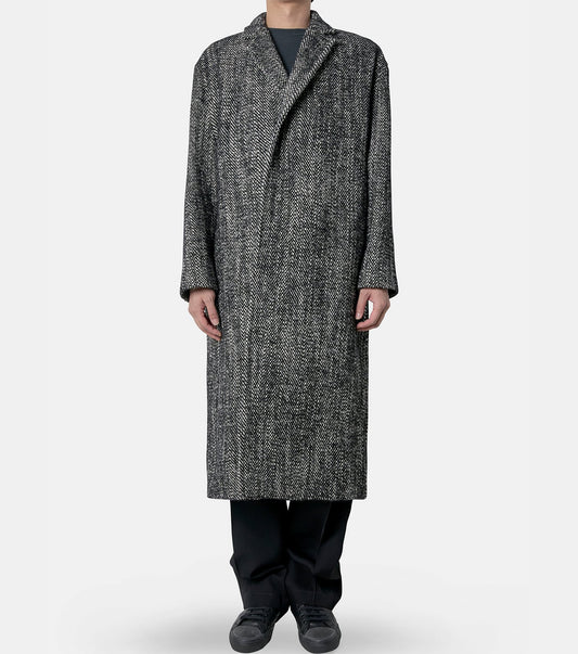 WEAVY WOOL MOHAIR COAT