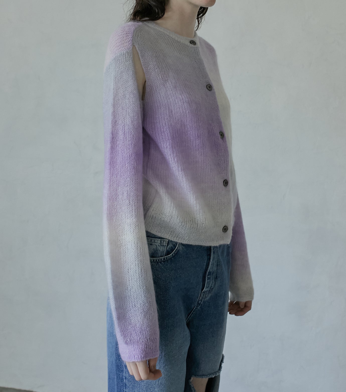 Gradation Mohair Cardigan