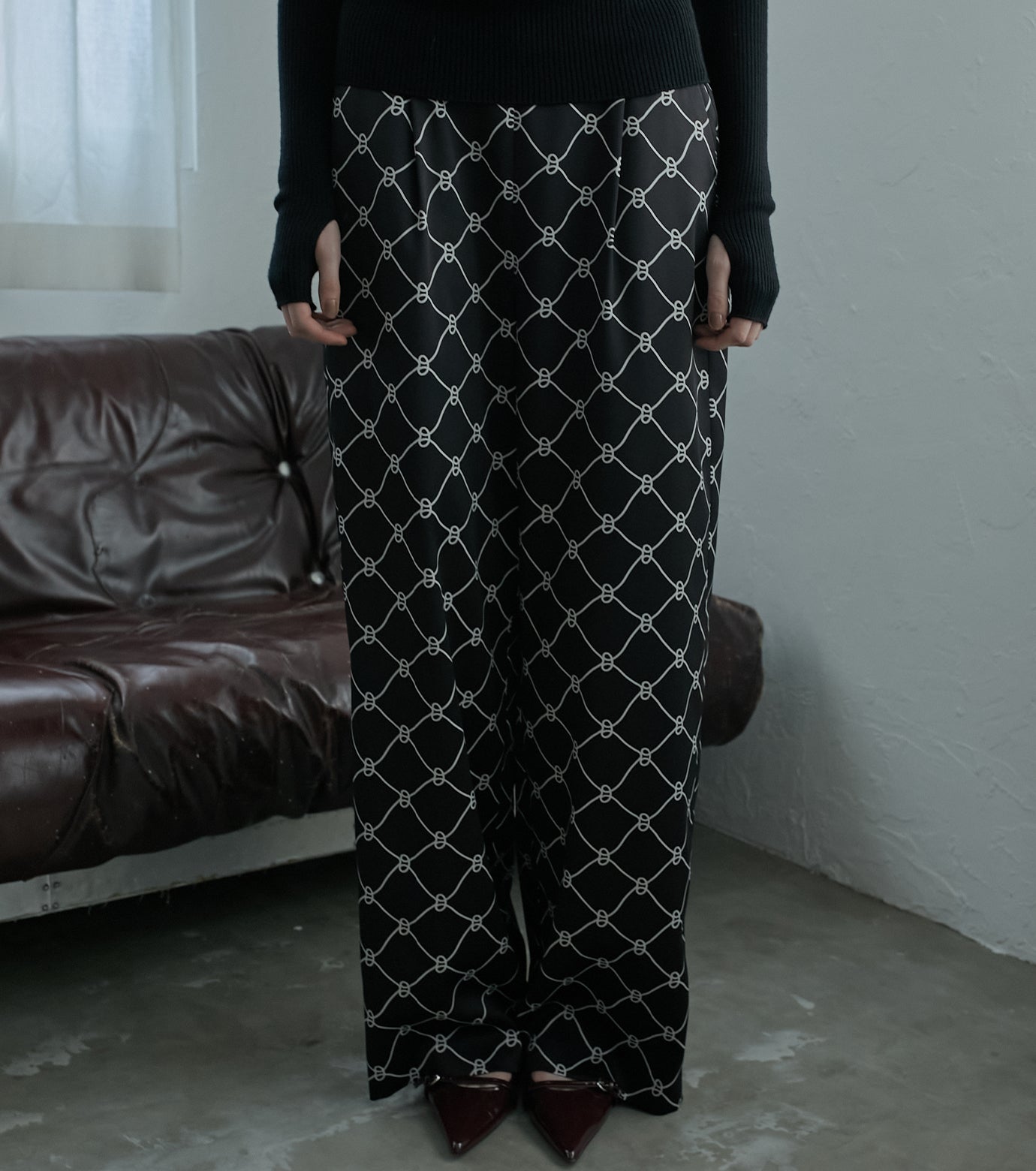 Geomtric Print Pants