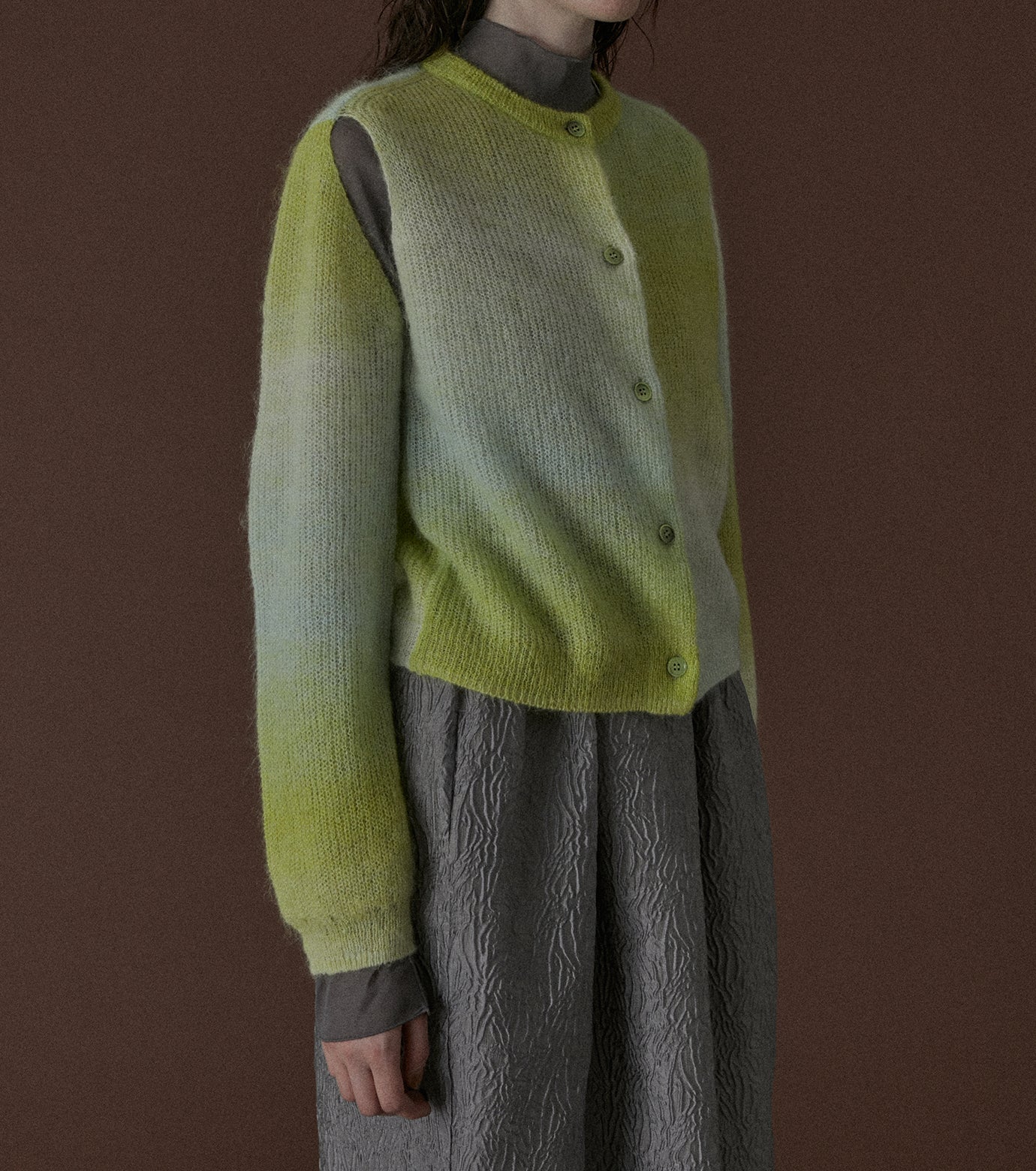 Gradation Mohair Cardigan