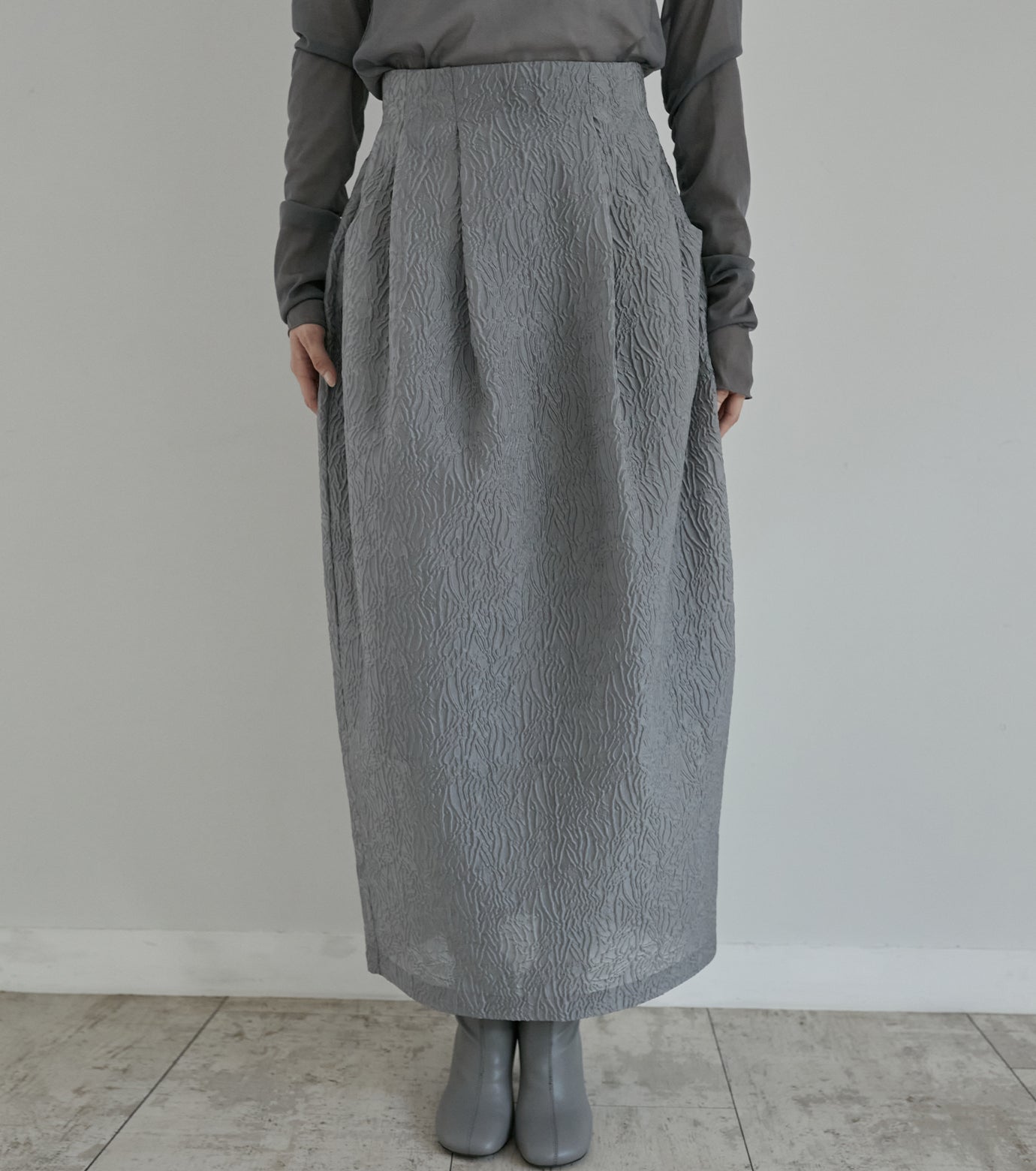 High-Waisted Cocoon Skirt