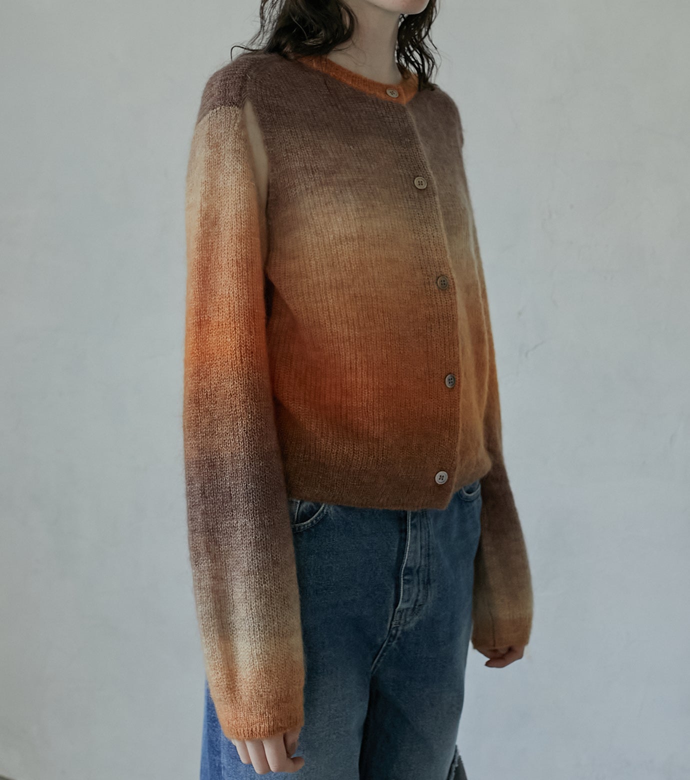 Gradation Mohair Cardigan