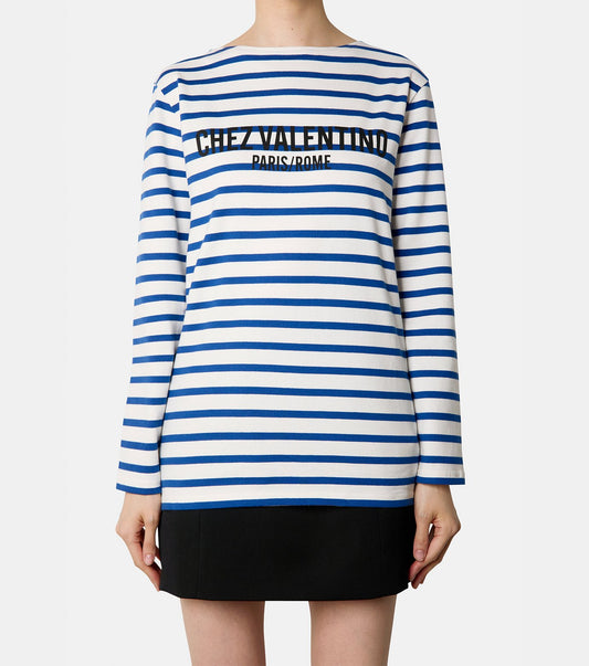 Chez Valentino Striped LS T